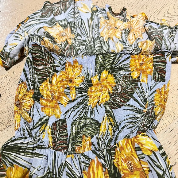 Hawaiian Print Strapless Romper by All In Favor - Picture 6 of 8